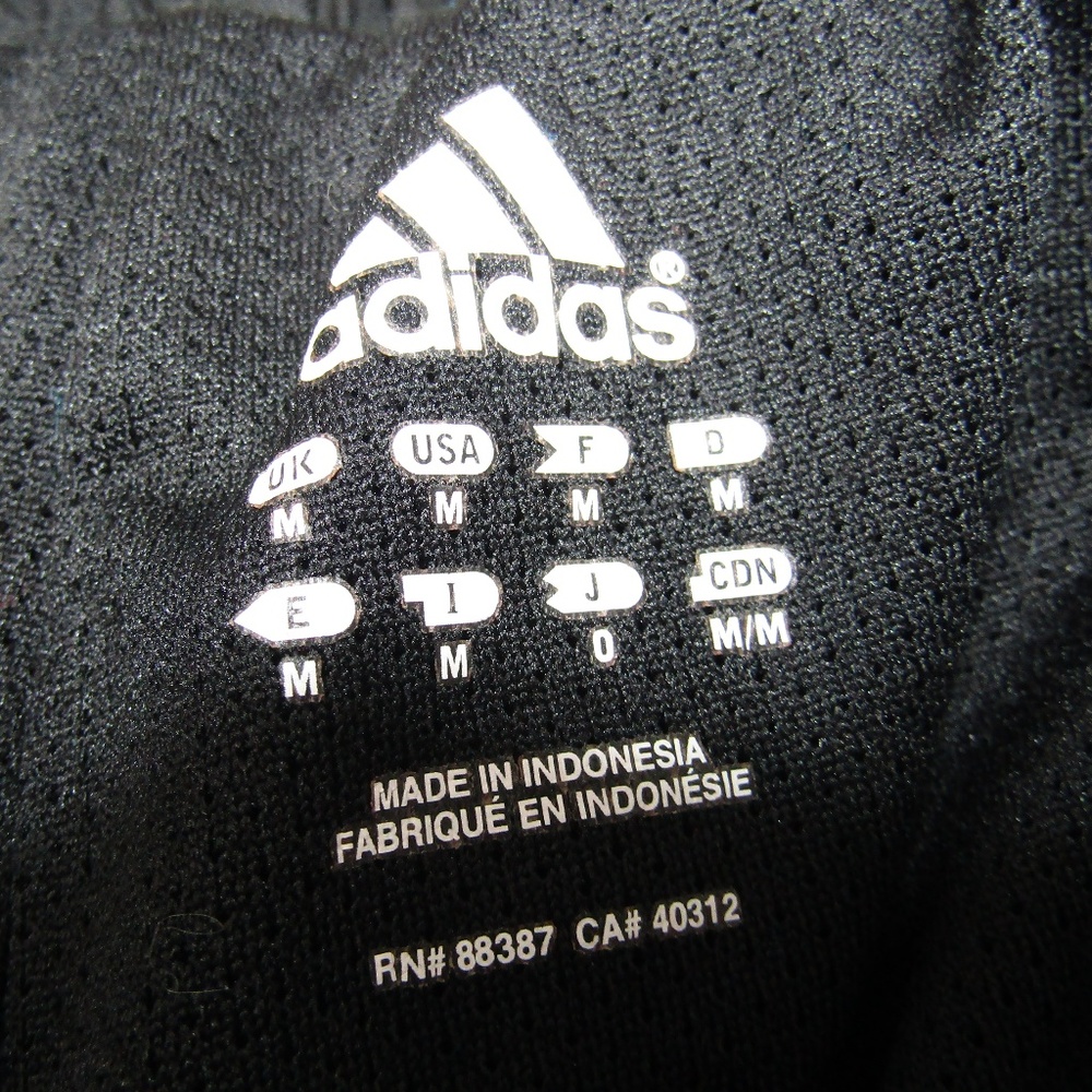 Adidas Running Pants Training Black White Sz Med - Picture 7 of 8
